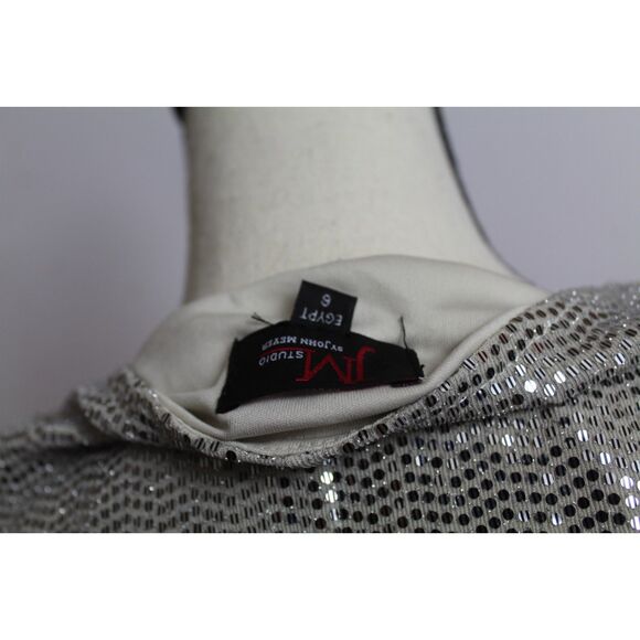 Women’s JM Studio by John Meyer Silver Sequin Dress - AS IS – Size 6 - Picture 2 of 5